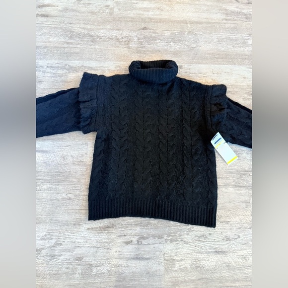 Joe's Jeans Adeline Wool Blend Black Cowl Neck Sweater NEW - Picture 5 of 7